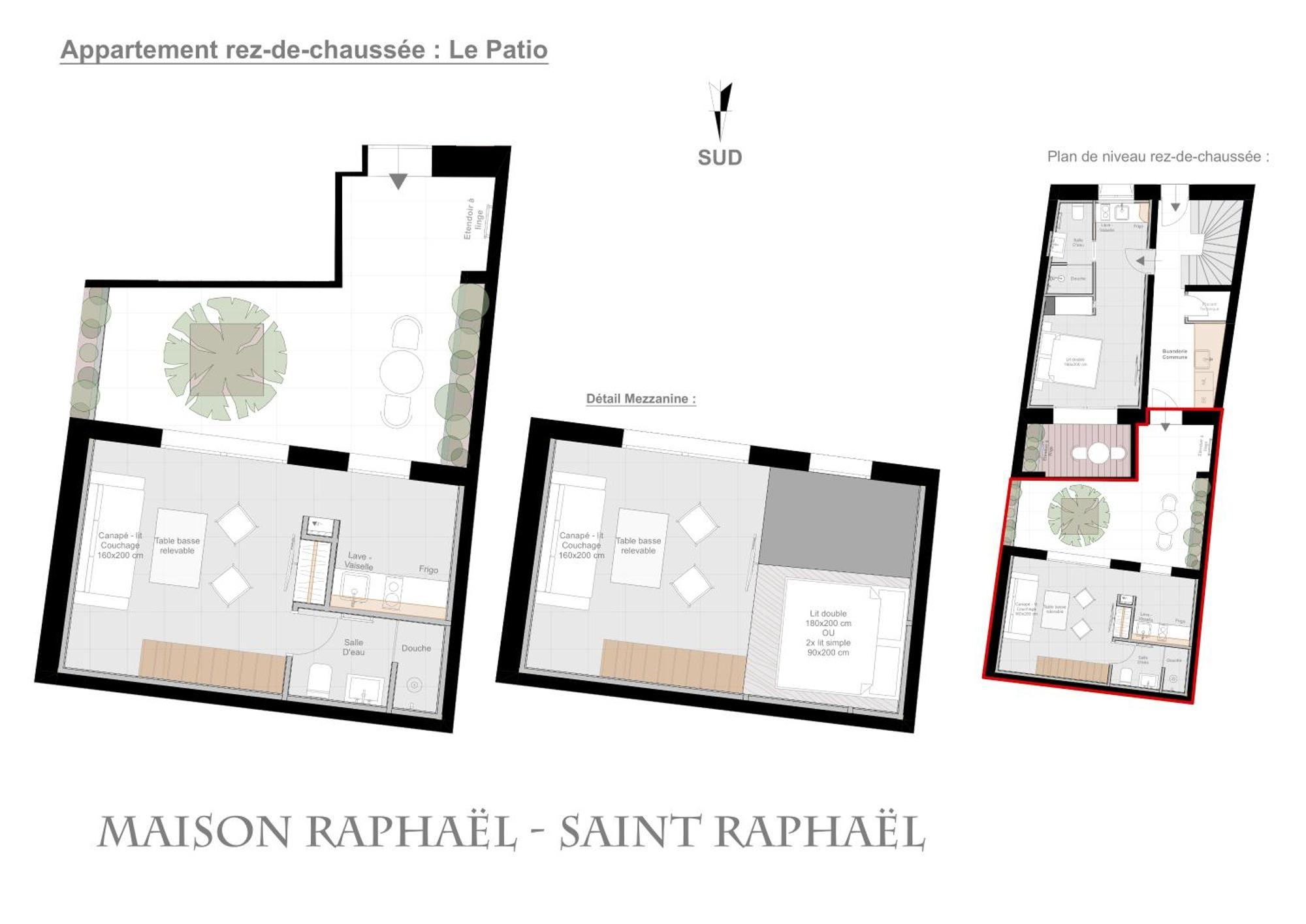 Studios Raffines Avec Terrasses - Plages, Ville Et Gare A Pied - Maison Raphael Saint-Raphaël Rom bilde